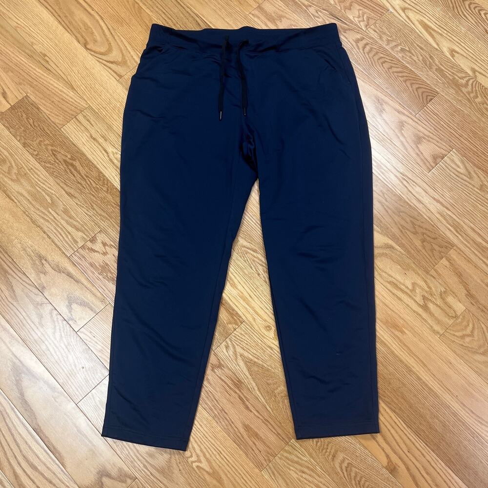 32 Degrees Women's Activewear Jogger Pants Navy Blue Drawstring Size XL